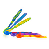 Nuby 6 Cucharas De Destete De Mango Largo, Surtidas, Talla N