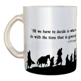 Vaso Taza De Vidrio Esmerilado Lord Of The Rings Frases