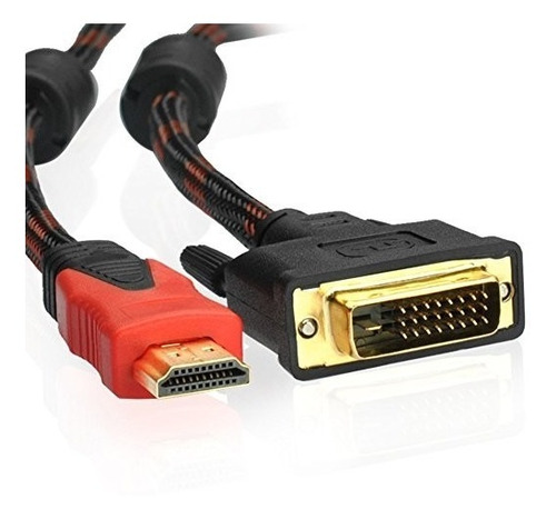 Cable Adaptador Dvi-d 24+1 Dual Link A Hdtv 1.5 Metros 