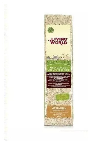 Viruta De Alamo Roedores Living World 10 Litros Pack X3