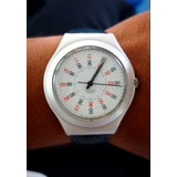 Reloj Vintage Swatch Space-time Hecho En Suiza De Colección