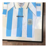 Camiseta  Argentina   Autografiada Por Diego Maradona 10!!!