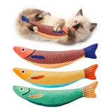 Potaroma Juguetes Para Gatos Saury Fish Paquete De 3