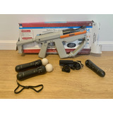 Playstation Move (3 Controles Y Cámara) + Sharpshooter