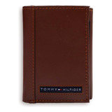 Billetera Tommy Hilfiger De Piel Triple Para Hombre En Color