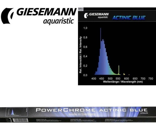 Foco Giesseman T5 Ho Actinic Blue 54w Lampara Acuarios 120cm