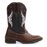 Bota Country Masculina Infantil Botinha Texana Cowboy Kids