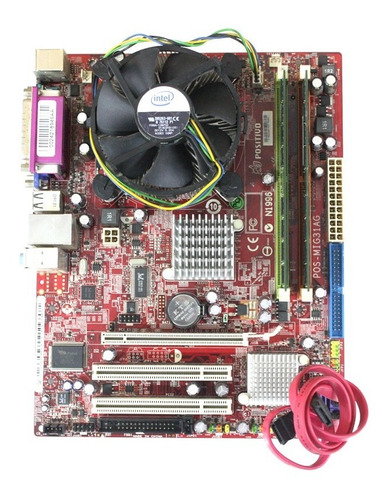 Kit Placa Mãe 775 + Processador Core 2 Duo + Memória 2gb 