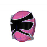 Planos Casco Power Ranger Pink Samurai + Espada * Rosa 