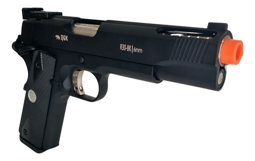 Pistola Airsoft Pressão 1911 R30 Bk Qgk  Gbb 6mm Fullmetal