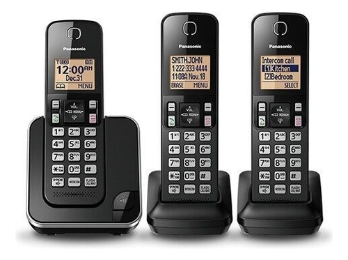 Telefono Inalambrico Panasonic Kx-tgc383cb 3 Extensiones