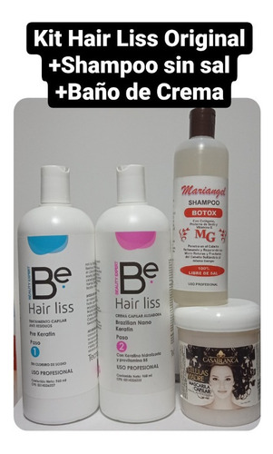 Keratina Hair Liss + Shamp+ Bañ - mL a $36
