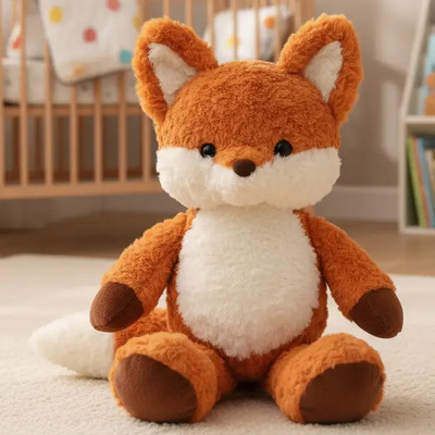 Juguete Peluche Zorro Almohada Suave Gigante Lindo 50cm | MercadoLibre