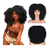 Peruca Wig Lace Afro Cacheada Fibra Orgânica Cabelo Volumoso