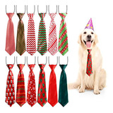 Syhood 12 Piezas De Corbatas Grandes Para Perros De Navidad