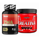 Zma 120 Caps Growth + Creatina 300g Integralmedica