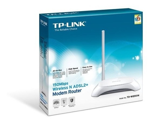 Modem Roteador Tp-link 150mbps N Adsl2+ Td-w8901n Cd 02.0863