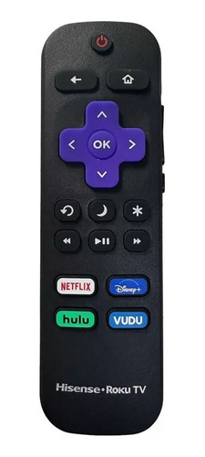 Control Remoto Hisense Roku Tv Netdlix Disney+ Vudu Original