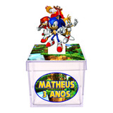 25 Caixinha Personalizada Sonic