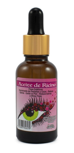 Aceite De Recino - 100 Natural 30ml  Cepillo Aplicador Y Got