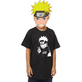 Camiseta Infantil Naruto Shippuden Uzumaki Anime 100%algodão