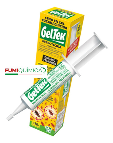 Gel Cucarachas Geltek X 60g. X 2 Unidades