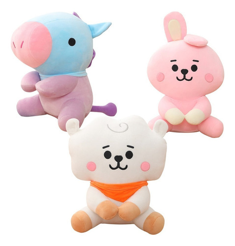 Bt21 Alta Calid Felpa Juguetes De Peluche Grande 25 Cm X3