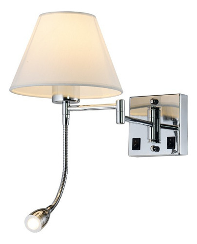 Lustre Arandela Luz Leitura Cabeceira Vella Ii Ar3203-2.000 Cor Branco