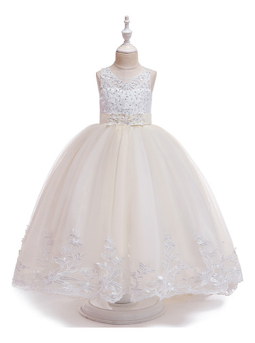 Vestido De Princesa De Encaje De Vestido De Novia Para Niñas