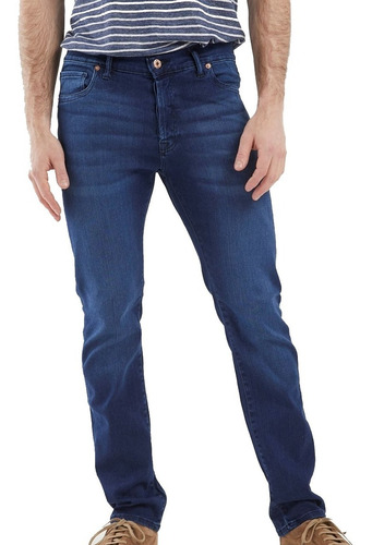 Pantalon Jean Hombre Etiqueta Negra N20 Lav Inter Clasico