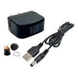 Fonte Carregador Bivolt Saída 5v 500ma C Cabo Usb/p4 E Jack