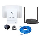 Kit Amplimax 4g Internet/telefonia Móvel Rural + Roteador