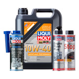 Combo L Moly 10w40 Oil Smoke Stop Engine Flush Pro-line