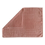 Toalha De Piso Frame Liso Para Banheiro 50cm X 70cm - Camesa Cor Rosé