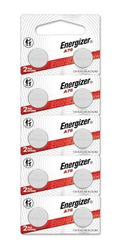 Energizer Pila A76 Lr44 1.5v Blister X 10 Pilas Reloj Alarma