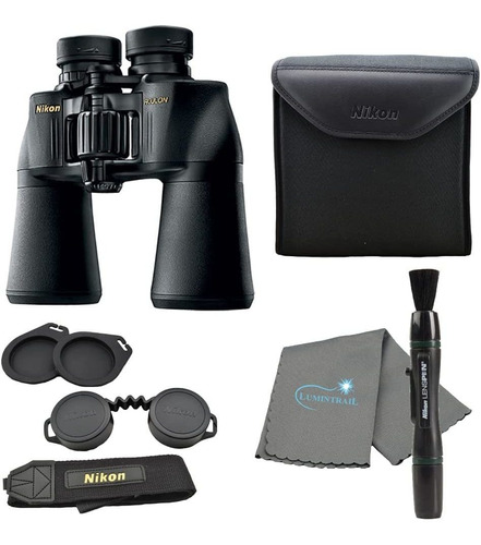 Binocular Nikon Aculon, 16x50/negro/con Lapiz Y Pano