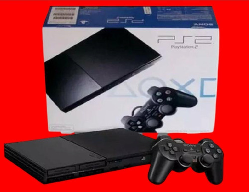 Playstation 2 Slim Standard Cor  Charcoal Black