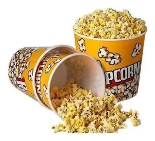 Set 2 Vasos Balde Plástico Cabritas O Popcorn 85 Oz 19x15