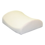 Cojín P/ Soporte Lumbar Homecare Memory Foam 36x31x10cm Color Blanco