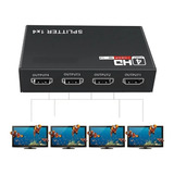 Video Splitter Hdmi 1x 4 Puertos 4p