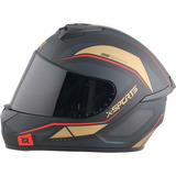 Casco Moto X-sports M63 Broker Negro Gris Mate