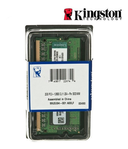 Memoria Ram 4 Gb Sodimm Ddr3 1600 Mhz Kcp316ss8/4 Kingston