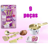 Kit Cozinheiro Princesa Bela Fera Brinquedo Panela Infantil