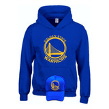 Buzo Golden State Warriors Con Capota Hoodie Obsequio Gorra 