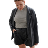 Blazer Engomado Mujer Sastrero Talles Grandes Plus Size