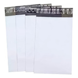 Pack 100 Bolsas Courier Embalaje Blanca Autoadhesivo 17x30cm