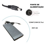 Fonte De Alimentação 24v 4a Bivolt C/proteção De Sobrecarga