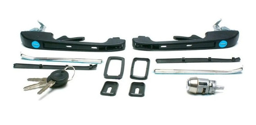 Kit 2 Manijas Golf Jetta A2 Mk2 Cilindro Y Llaves 88 Al 92