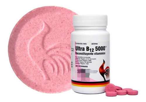 Vitamina Ultra B12 5500 & Gallos Campeones &100 Tab Vetinova