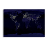 Cuadro Decorativo Moderno Mapa Mundial Jd-0717 G